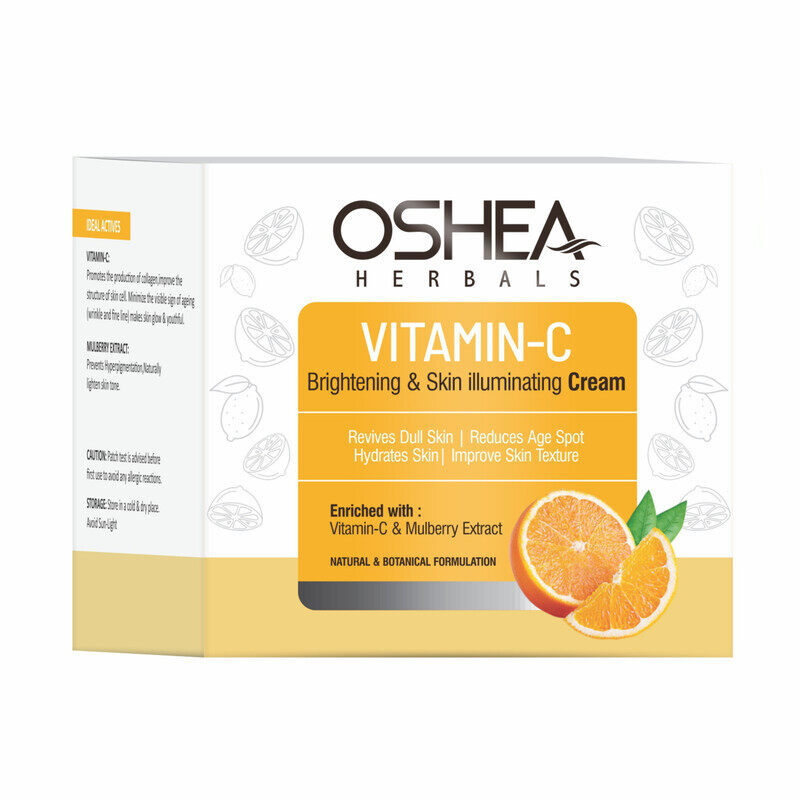 

Oshea Herbals Vitamin C Brightening & Skin Illuminating Cream - Anti Ageing - Hydrates Skin - With Vitamin C & Mulberry Extract - 50 g