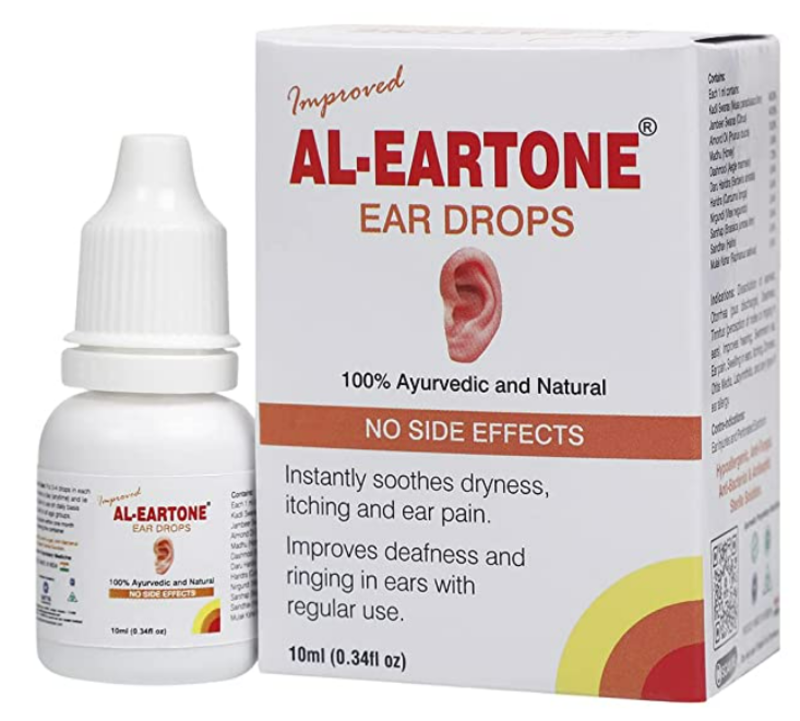 

Al Shams Al - Eartone 100% Ayurvedic & Natural Ear Drops - Soothes Dryness, Itching and Ear Pain - Maintain General Ear Hygiene - 10 ml