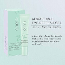 Orimii Aqua Surge Eye Refresh Gel Brightens Under Eye Area Cooling Formula that Reduces Puffinessfor Fighting Dark CirclesSweet Cherry and Arctic Cloud Berry15ml