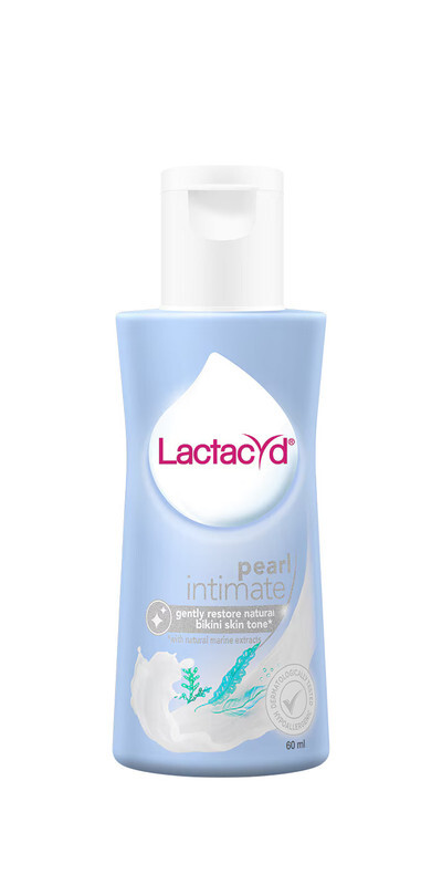 Lactacyd Pearl Intimate Feminine Wash - Gently Restore Narutal Skin Tone with Natural Marine Extracts - 60 ML