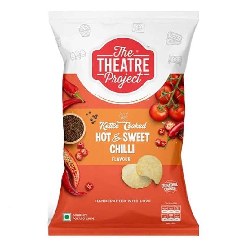 

The Theater Project The Theatre Project Hot & Sweet Chili Kettle Cooked Potato Chips - Crispy & Crunchy Chips - 42 g