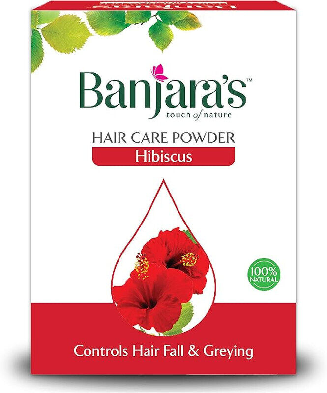 

Banjara's Banjaras Hibiscus Hair Care Powder- Promotes Hair Growth- Prevents Breakage And Baldness.- 100g