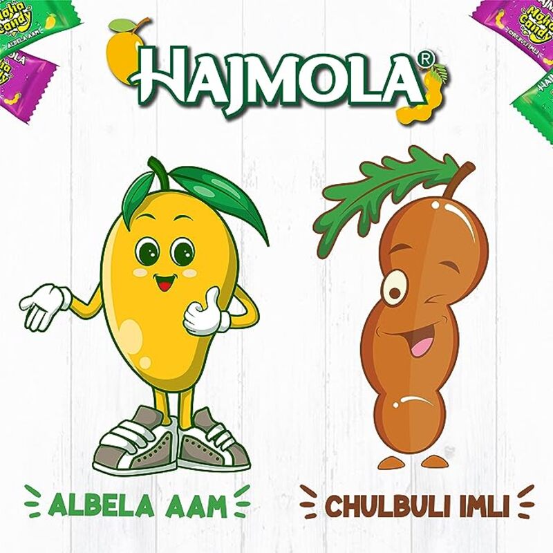 Dabur Hajmola Maha Candy  - Improves Digestion & Useful as a Laxative - Albela Aam &  Chulbuli Imli Flavor - 455 g with Hajmola Tab 130 Counts