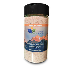 Vida Food Himalayan Pink Salt Jar - Healthier Alternative - Kitchen Essentials - 450 g