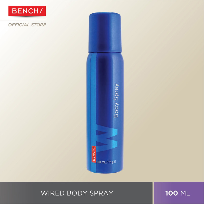 Bench Men Wired Body Spray - Long-lasting Scent - Blend of Citrus & Woody Undertone - 100 ml