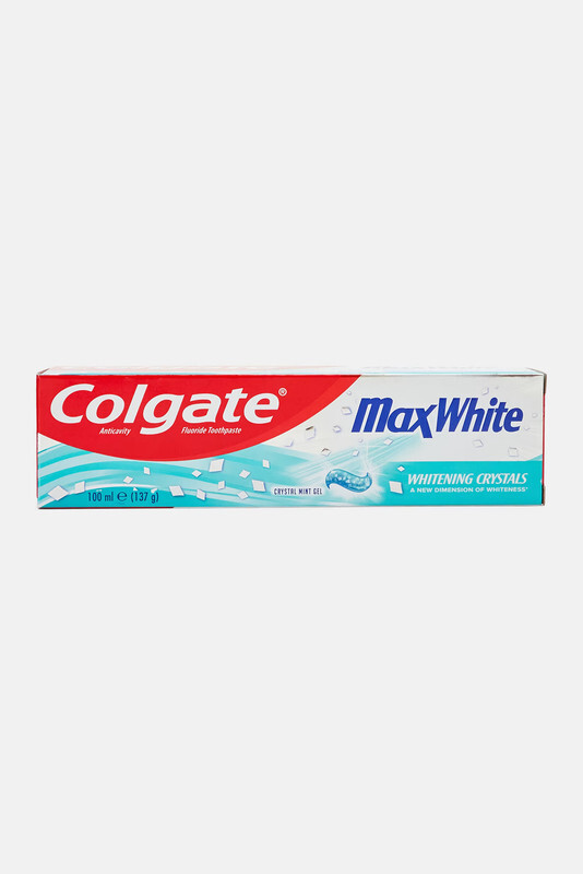 Colgate Max White with Whitening Crystals - Crystal Mint- Anti Cavity Toothpaste - 100 ml