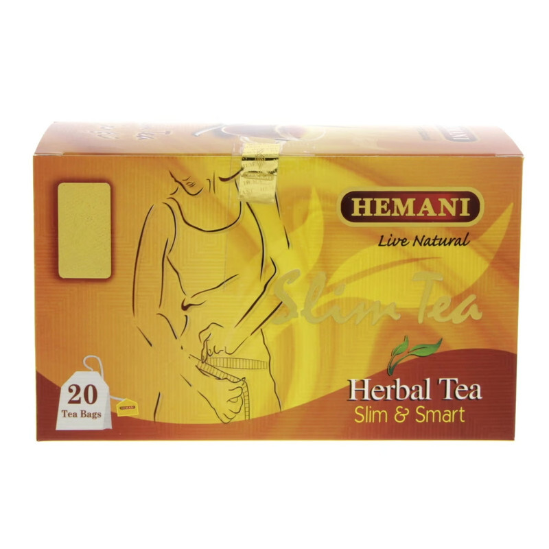 Hemani Slim Herbal Tea - Helps in Weight Loss - Detox and Slimming Tea - Naturally Caffeine Free  - 20 Tea Bags - 40gms