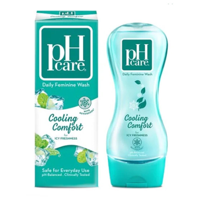 pH care Daily Feminine Wash Cooling Comfort - For Icy Freshness - With  Active Cool - Safe for Everyday Use - pH-Balanced & Clinically Tested -  150ml