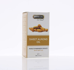 Hemani Herbal Oil 30ml Sweet Almond Source of vitamin E Helps Prevent Wrinkles & Fine Lines - Reduce Muscle Pain - Moisturizes the skin