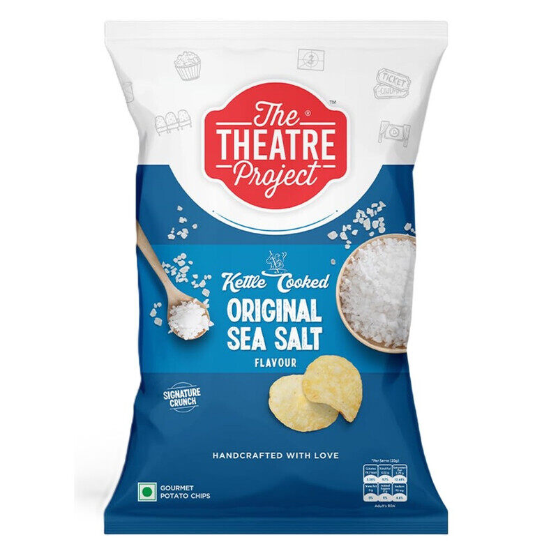 

The Theater Project The Theatre Project Original Sea Salt Kettle Cooked Potato Chips - Crispy & Crunchy Chips - 42 g