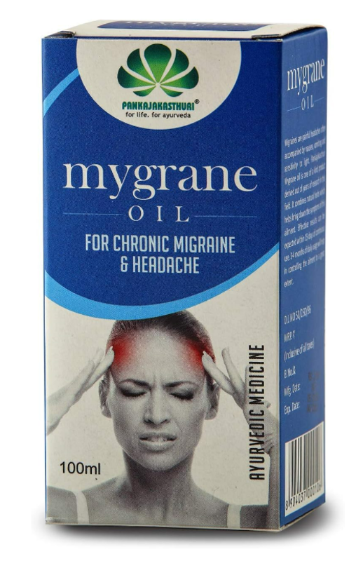 

Pankajakasthuri Mygrane Oil For Chronic Migraine & Headache - 100 ml