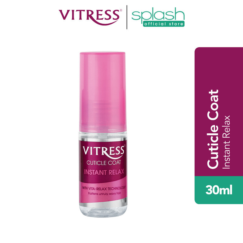 Vitress Cuticle Coat Instant Relax - With Vita Relax Technology - For Flatten, Unruly and Wavy Hair - 30ml