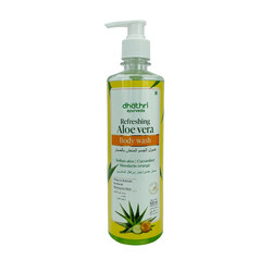 Dhathri Aloe Vera Body Wash - Helps to Refresh, Soothe & Moisturize Skin - With Indian Aloe, Cucumber & Mandarin Orange - 500 ml