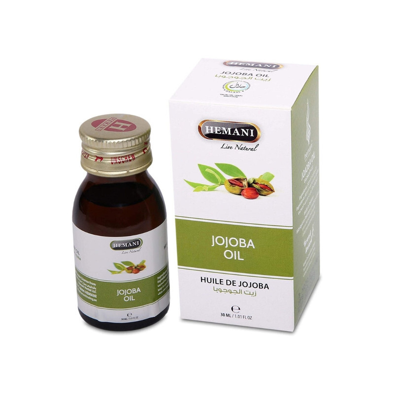 Hemani Herbal Oil 30ml Jojoba Protect Against Bacterial And Fungal Growth On Skin Preventing The Skin From Becoming Oily Removing Acne