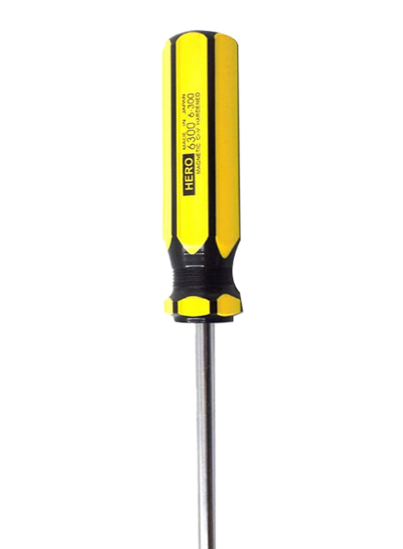 Hero 12-inch Line Colour Screwdriver 6300, Yellow