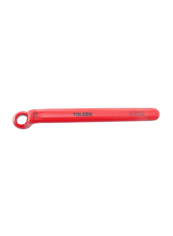 Tolsen 8mm Dipped Insulated Ring Wrench, Red