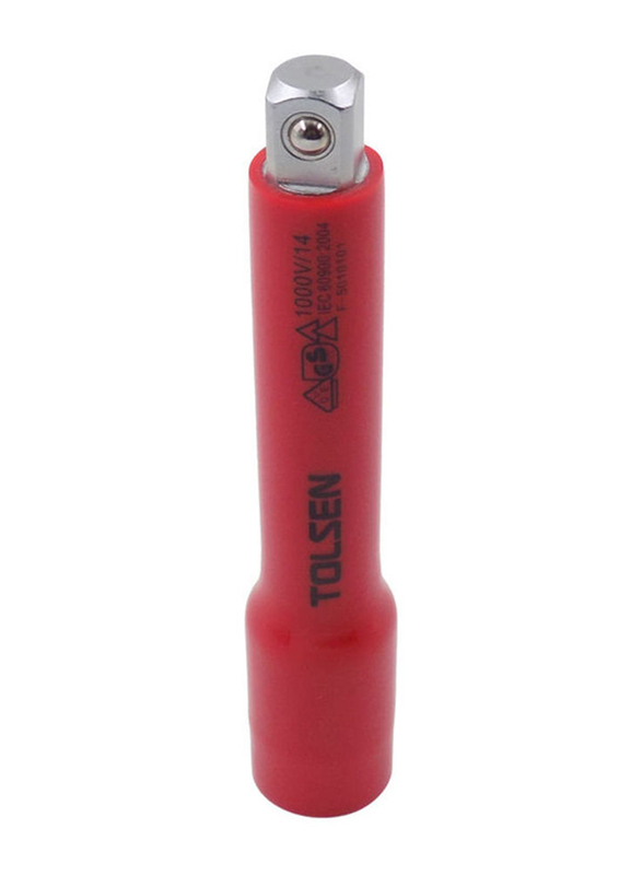 Tolsen Vde Dipped Insulated Extension Bar, Red/Silver