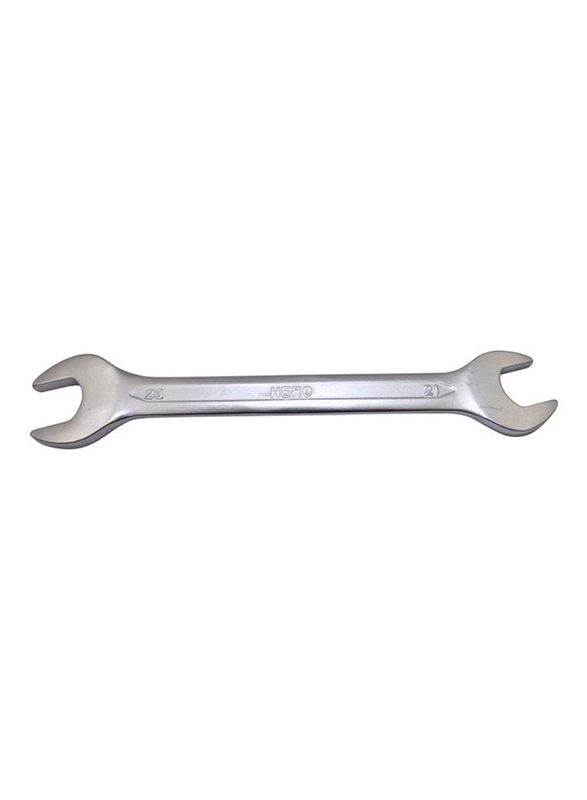 Hero Tools Double Open End Spanner, M10x11, Silver