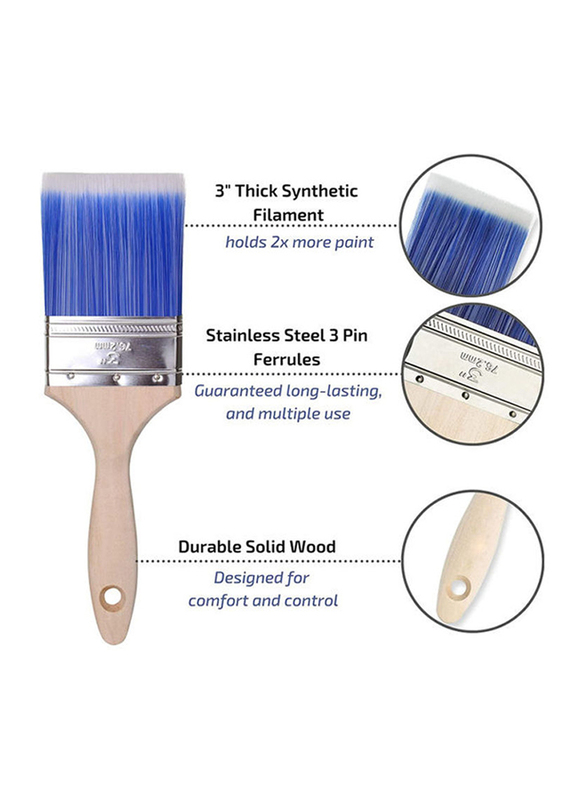 Woodstock Penne Paint Brush, 1 inch, Blue