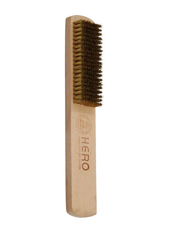 

Hero 10-Row Brass Coated Hand Wire Brush, 10-inch, Brown