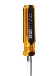 Hero Amber Colour Line Screwdriver Flat, 6500, 8-300, Yellow