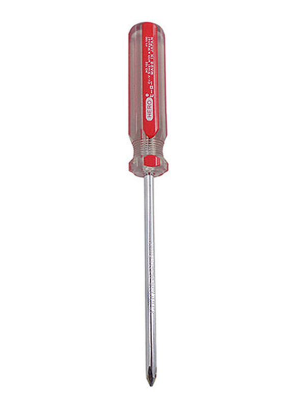 Hero 6-inch Crystal Line Colour Screwdriver, Red