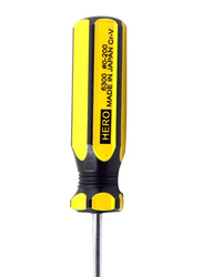 Hero 8-inch Line Colour Screwdriver, 6300, Yellow