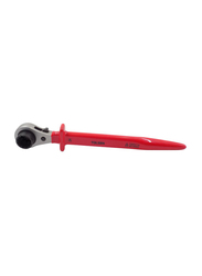 Tolsen 1.7cm Dipped Insulated Gear Socket Wrench, Red