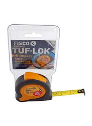 Fisco 3-Meter Tuflok Measuring Tape, Grey/Yellow