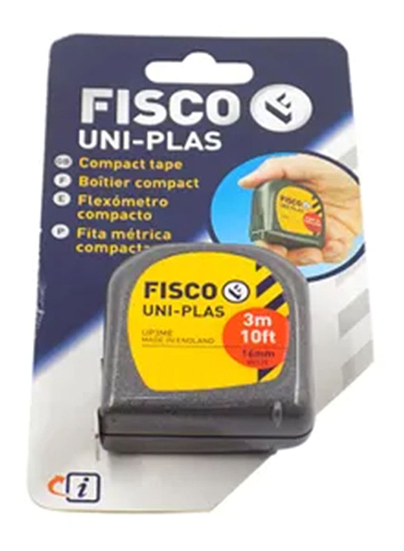 Fisco Uniplas Measuring Tape, Grey/Yellow