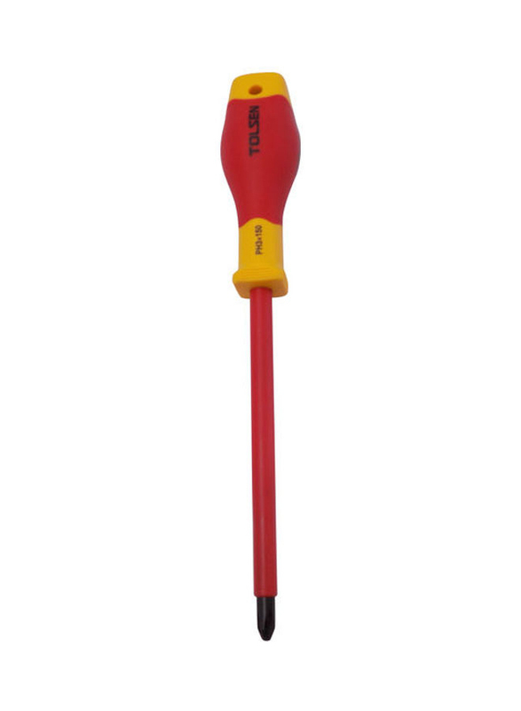 Tolsen 10cm Screwdriver, Red/Yellow