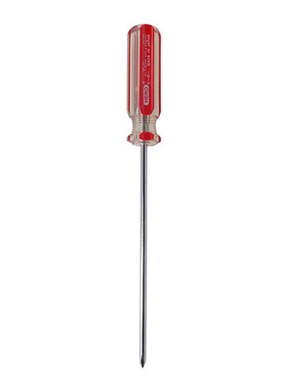 Hero 8-inch Crystal Line Colour Screwdriver, Red