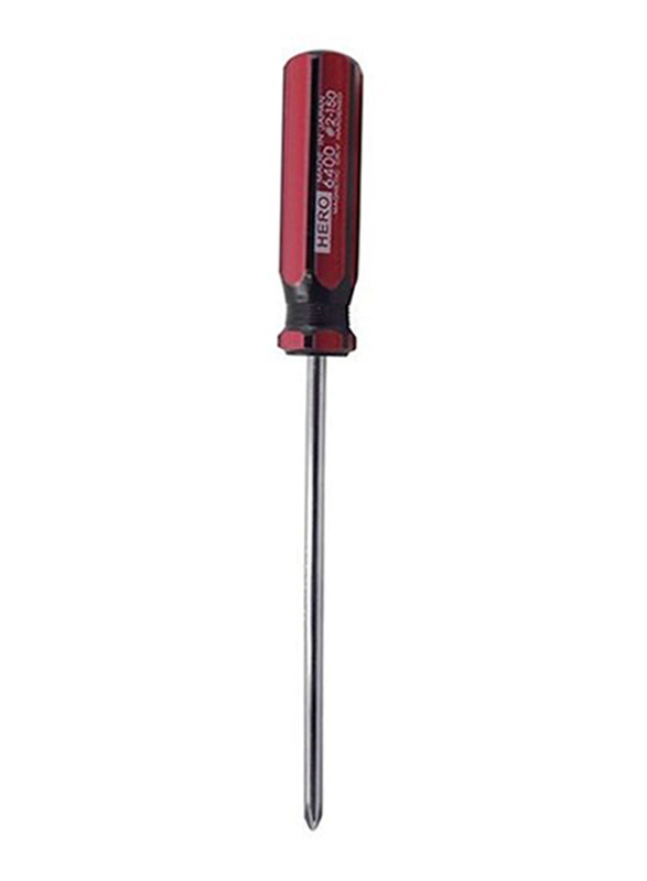 Hero Shining Line Colour Screwdrivers, 6400-4-inch*#2, Red/Black