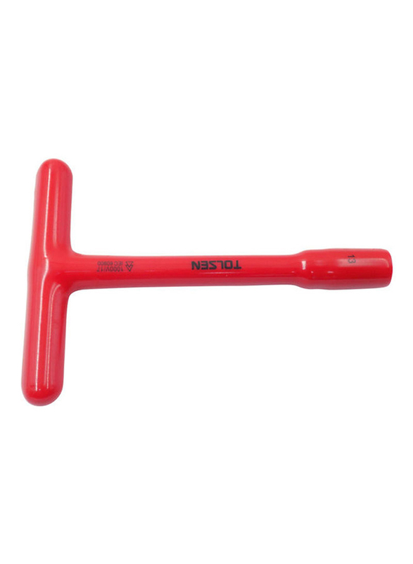 Tolsen Vde Dipped Insulated T-Socket Wrench Red