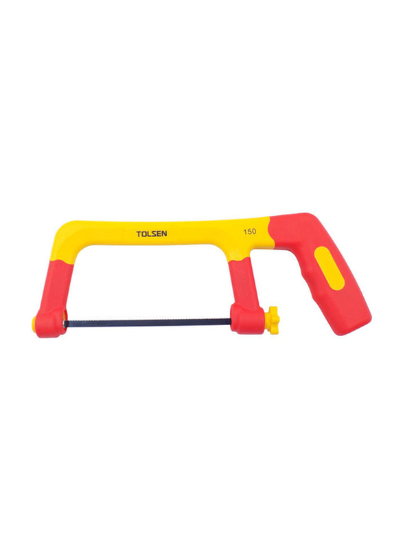 Tolsen Injection Insulated Junior Hacksaw, Red/Yellow