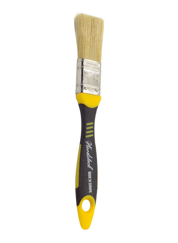 Woodstock Castor Paint Brush, 1.5 inch, Black/Yellow