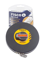 Fisco 30-Meter Meteor Measuring Tape, Black/Yellow