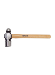 Hero 907 Ball-Peen Hammer with Wooden Handle, Beige/Silver