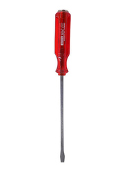 Hero 6-inch x 6mm Sqaure Shank Go-Thru Screwdriver Flat, Red