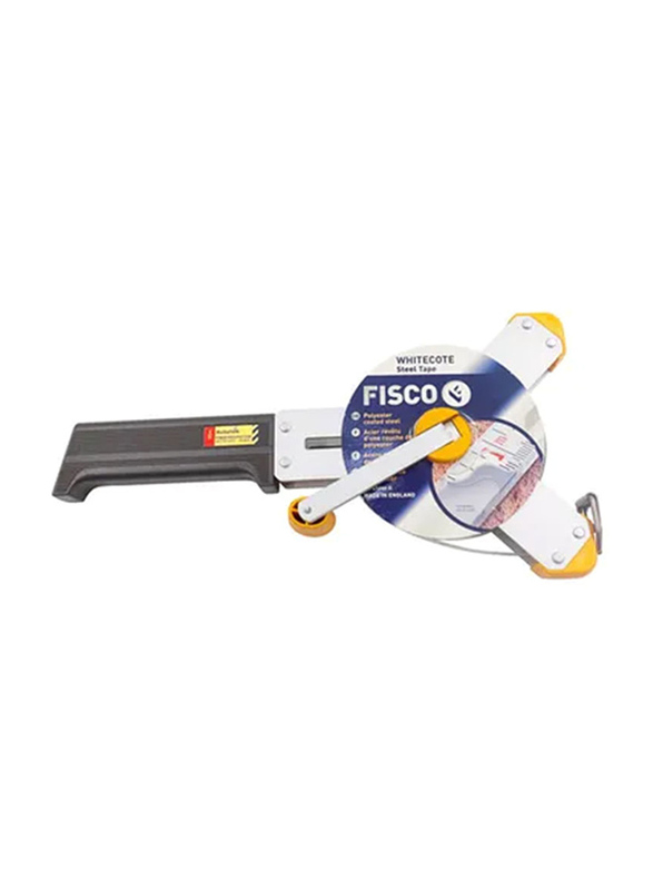 Fisco 30-Meter Measuring Tape, Black/Yellow/Silver