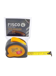 Fisco 5-Meter Tuflok Measuring Tape, Grey/Yellow