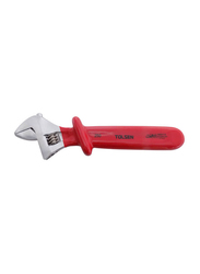 Tolsen 300mm VDE Dipped Insulated Adjustable Wrench, Red