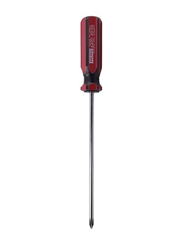 Hero Shining Line Colour Screwdrivers, 6400-6-inch*#0, Red/Black