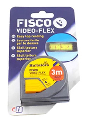 Fisco Video Flex Measuring Tape, Grey/Yellow