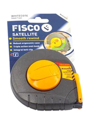 Fisco 20-Meter Satellite Measuring Tape, Grey/Yellow