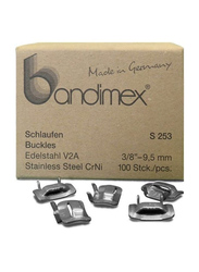 Bandimex 100-Piece Heavy Duty Buckles, Silver