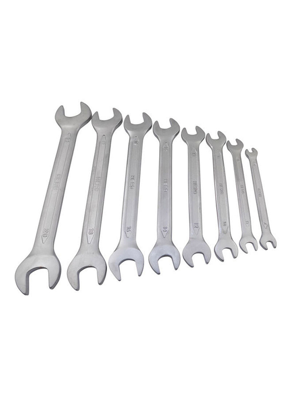 

Hero 8-Piece Tools Double Open End Spanner, M6x22, Silver