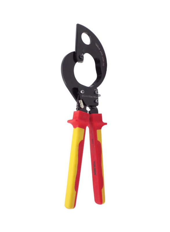 Tolsen Injection Insulated Cable Cutters, Red/Yellow