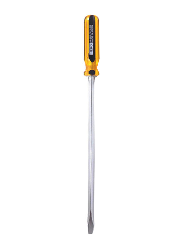 Hero Amber Colour Line Screwdriver Flat, 6500, 8-300, Yellow