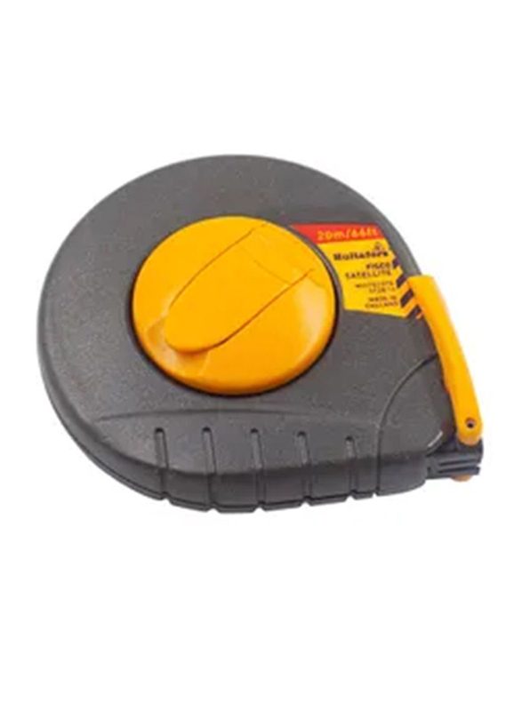 Fisco 20-Meter Satellite Measuring Tape, Grey/Yellow